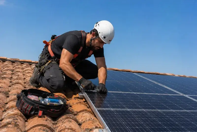 Maintenance et monitoring de panneaux solaires à Copponex